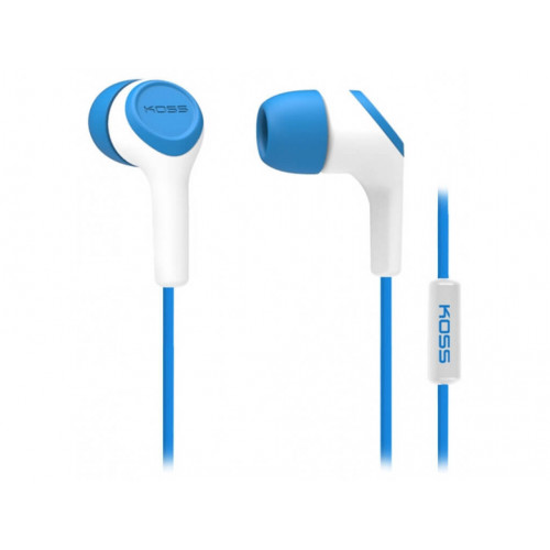 Наушники KOSS KEB15i Blue, Mini jack (3.5 мм), вакуумные, микрофон на проводе, кабель 1.2 м